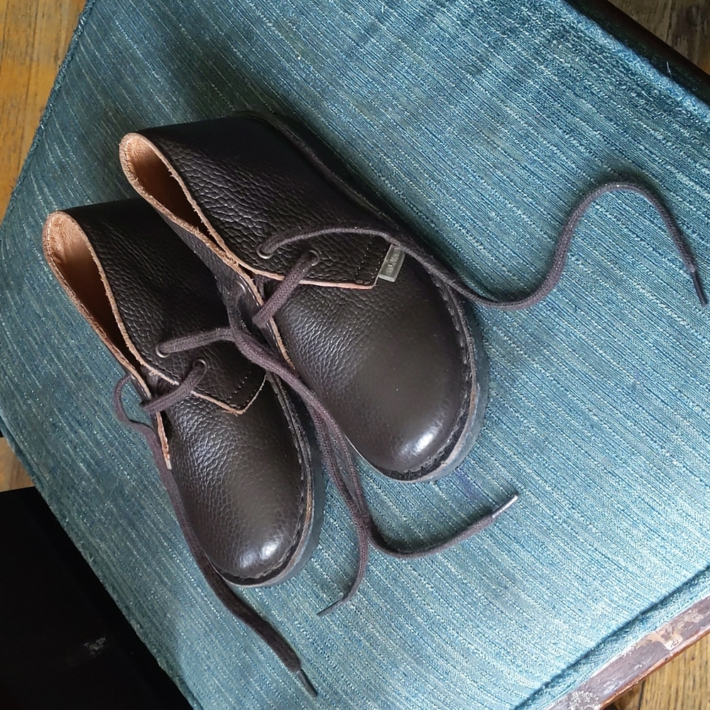 Atlanta mocassin brown leather lace up ankle boots/dress shoe